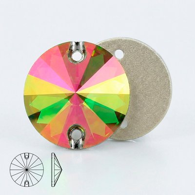 Стразы пришивные из стекла и хрусталя, цвет Crystal Vitrail Medium, форма Rivoli