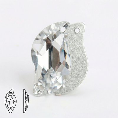 Стразы пришивные из стекла, цвет Crystal, форма Laconic