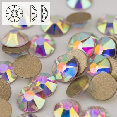 Стразы Xirius холодной фиксации из стекла, цвет Crystal AB