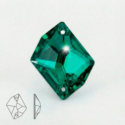 Стразы пришивные из стекла, цвет Blue Zircon, форма Cosmic
